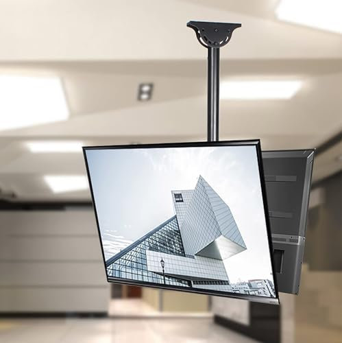 Soporte De Montaje para TV De Techo De 2 Lados, Soporte De Montaje para TV con Ajuste De Altura Telescópico, Se Adapta A La Mayoría De Televisores LED 4K De 32-70 Pulgadas