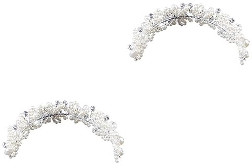 FRCOLOR 2stücke Braut Haarschmuck Mit Perlen Eleganter Haarreifen Für Hochzeiten Partys Und Besondere Anlässe Leicht Und Komfortabel Für Frisur Geeignet