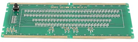 DDR5 Desktop Mainboard Test Card, Desktop Pc Server Memory Ram Module DDR5 Memory Tester Mainboard Maintenance Test Card with Light Emitting Diodes DDR5 Memory Tester Desktop