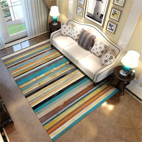 RUGMRZ Flokati Teppich Moderne minimalistische Wohnzimmer Sofa Schlafzimmer Dekoration, rutschfest und einfach zu warten Teppich Kinderzimmer Junge Waschbarer Teppich Küche Teppich Boden 200X350CM