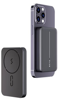 ZLOS TT10 10000mAh Ultra-Dünn Mini Wireless Charging Power Bank - Schnelles Laden, kompakt und tragbarer EXTERNer Akku für alle Smartphones und Tablets