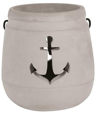 Beton Windlichter 12 cm/h grau (Anker)