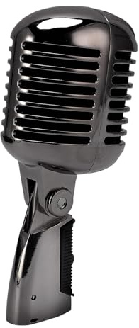 Sorandy Micro Cardioïde Classique avec Un Câble XLR à 6,35 Mm, Microphone Vocal Dynamique Rétro, Angle Réglable, Micro de Style Rétro pour Les Performances de la Scène, KTV, Performance
