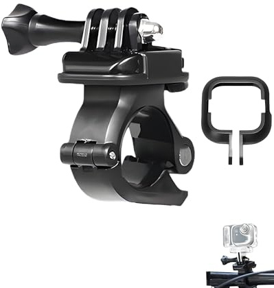 Lokyoyo Dedikerat cykelfäste för Insta.360 GO Ultra-kamera, med adapterram, inget extra tillbehör behövs, 360° roterbar och halkfri (för GoUltra)