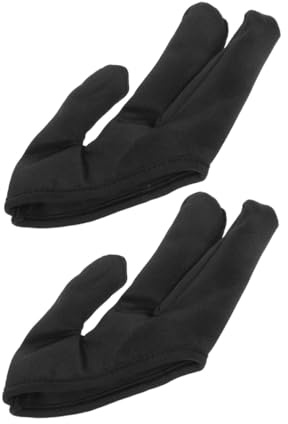 Gogogmee 2 Stück Hitzebeständige Handschuhe für Haarstyling Dreifinger Schutz für Lockenstab und Glätteisen Hitzefeste Leichte Friseur Schutzhandschuhe für Sicheres Styling zu Hause Salon