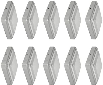 10 tappi per pali da 6 x 6 cm, tappi per pali di recinzione, tappi di copertura per pali in legno, tappi di protezione resistenti alle intemperie, tappi per pali (6 cm x 6 cm)