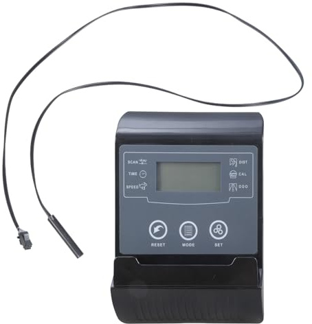 Kleines Laufband-Tachometer mit Herzfrequenz-Sensoren, Fitness-Display, geeignet für Heimtrainer, Treppensteigmaschinen, Fitnessgeräte, Display-Monitor