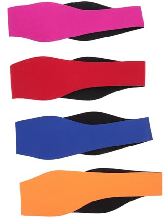 GRIRIW 4 Pezzi Fascia Per Orecchie Da Donna Per Nuoto Fascia Per Capelli Regolabile Per Donne