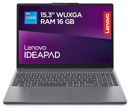 Lenovo IdeaPad Slim 3 Notebook 15.3'' IPS WUXGA (1920x1200), Intel Core i5-13420H, RAM 16GB, 512GB SSD, Windows 11 Home, WiFi 6 - Luna Grey