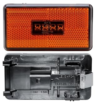 KINGVANS Repuesto de luz LED intermitente izquierda/derecha con luz de posición lateral – 24 V para camiones Scania P G R S L Series 2018 – 2025