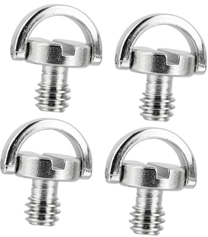 GARIOUANS Set da 4 Viti con Albero per Fotocamera 1/4 Piastra a Sgancio Rapido, Vite di Montaggio per Treppiede e Monopiede, Accessori per Supporto Fotografico Facile da Installare