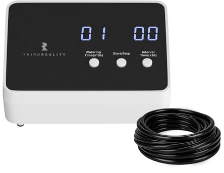 THIRDREALITY Zigbee Kit de riego inteligente Pro para plantas en maceta, sistema de riego de plantas de interior, necesita hub, compatible con dispositivos Echo con hub Zigbee integrado, Home