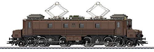 Märklin Modelleisenbahn Elektrolokomotive Serie Fc 2x3/4 - Güterzug-Elektrolokomotive Köfferli, H0 Lokomotive 22,1 cm der Schweizer Bundesbahnen (SBB) ab 15 Jahre