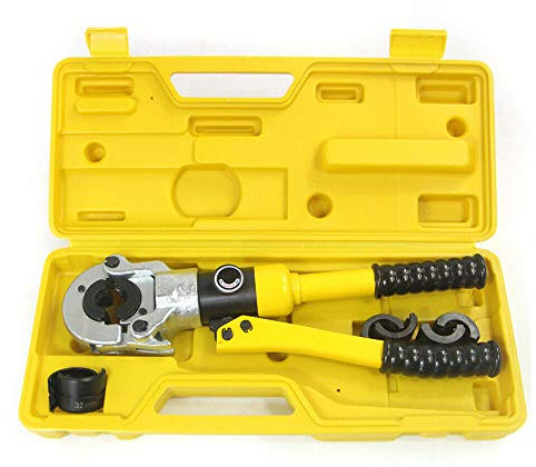 12T Crimpadora Hidráulica Herramienta, Crimpadora Hidráulica de 16-32 mm, Alicates de Prensado Hidráulicos, Alicates Prensadores de Tuberías 360 °