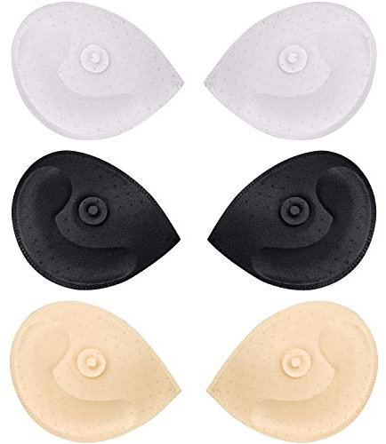TopBine Bra Pads Inserts Women's Sports Cups Bra Replacement Insert for Bikini Swimsuit (L)