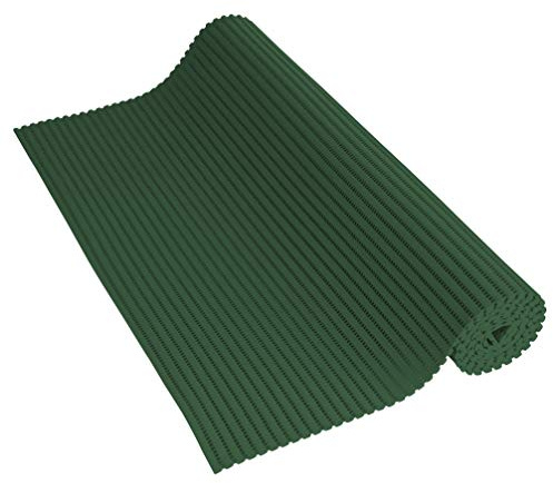 Venilia Venisoft 56802 - Alfombrilla de Espuma Suave, Antideslizante, Alfombrilla de Ducha, Alfombrilla de baño, tapete Antideslizante, poliéster PVC, Color Verde Oscuro, 65 x 200 cm