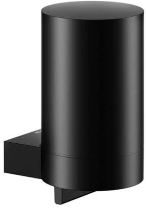 KEUCO Plan Seifenspender, 280 ml, Metall schwarz matt | Made in Germany, nachfüllbar, inkl. Schrauben und Dübel, Lotionspender zum Bohren