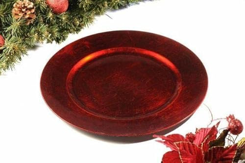 SOTTOPIATTO NATALIZIO ROSSO CM.35,5