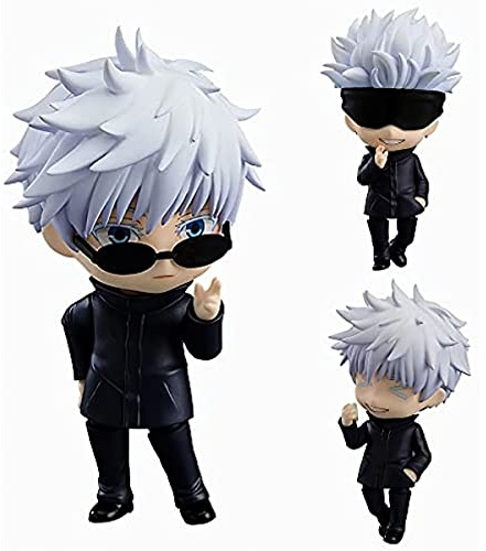 Puruuige Satoru Gojo Q Versión Clayman, Figura de Satoru Gojo de 4 Pulgadas, PVC Cambiable