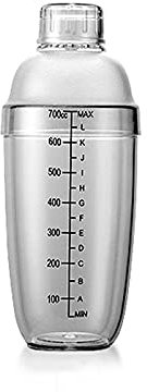 Shaker Cocktail Coctel de plástico Coctelero Beber Beber Beber Bebida Bebida Botella de Shake for Mezclar Margarita, Manhattan y Otras Bebidas Kit Coctelera (Color : 350ML)