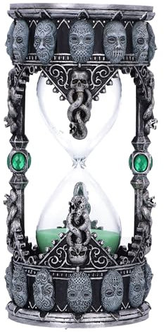 Nemesis Now Harry Potter Sanduhr Death Eater, Harz, Silber, 18 cm