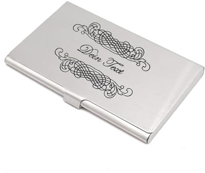 Visitenkartenbox mit individueller Gravur - Visitenkartenetui - lasergraviert