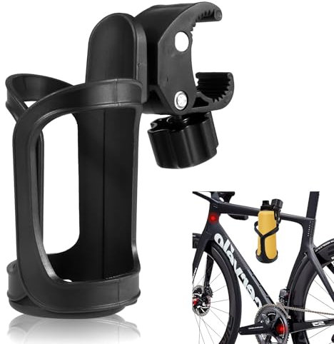 Portavasos de Bicicleta Soporte para la Botella de la Bicicleta Portabotellas Ligero Rotación de 360 Grados para MTB, Bicicleta de Montaña y Carretera, Cochecitos de Bebé