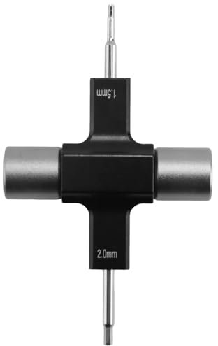 arlote M5 Quad Wrench with Built in One Way Bearing Tool 1.5mm/2mm Screwdriver Release Propeller Motor for RC FPV Racing Drone Easy Install Easy to Use