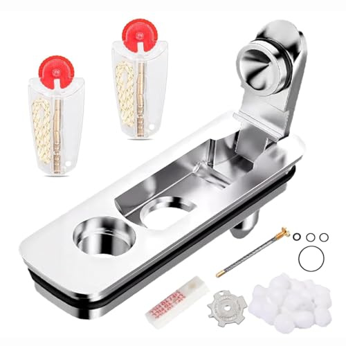 8-teiliges Zubehör Set für Feuerzeuge, Feuersteine und Ersatzteile, Robustes Eisen und Baumwolle, Ideal für Wartung und Outdoor-Aktivitäten