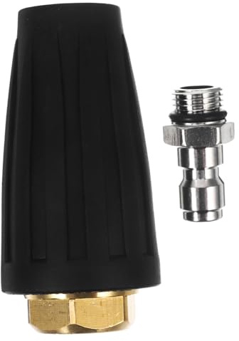 HAKIDZEL Rotatable Washer Nozzle Cleaning Nozzle for Power Washer Compact for Car Motorcycle Windows Driveways and Roofs Durable Replacement Accessory