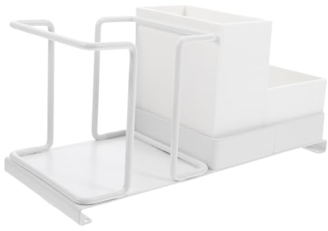 Alipis Portabicchieri in Acciaio al Carbonio per Scrivania Organizer Moderno per Espositore Tazze Contenitore Portaoggetti per Cucina Soluzione Archiviazione Multifunzionale per Bustine