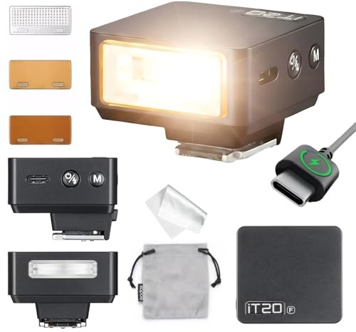 GODOX IT20 F Flash Appareil Photo, IT20F TTL Mini Flash, Compatible avec X100VI GFX100RF XS20 XS10 XT30 II XT5 XM5 GFX50S GFX50R X-T4 X-T3 X-E4