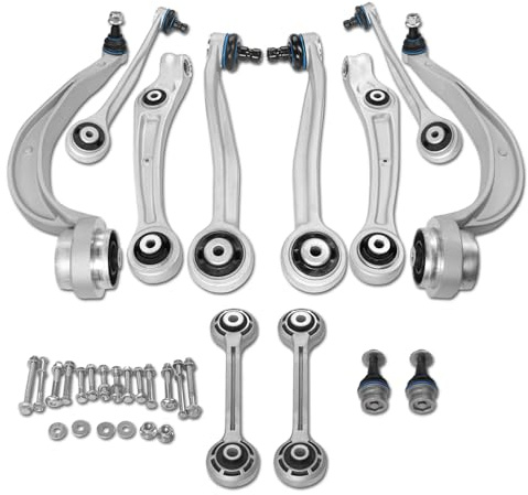 SUSMONSTER 12-TLG Vorderer Querlenker Set - Oben/Unten Querlenker + Stabilisator + Vorderes Kugelgelenk Für Audi A4 A5 Q5, Porsche Macan