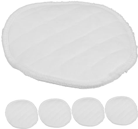 ASAKKURA 10 Stück Waschbare Stilleinlagen Lagiger Baumwollgaze Weiche Saugfähige Mehrweg nursing Pads für Schwangerschaft und Stillzeit Milchundurchlässig Hautfreundlich Weiß