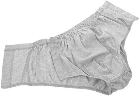VERDANVERSE Slip Adattivi Traspiranti con Apertura Laterale Bottoni Nascosti Mutande per Incontinenza e Assistenza Riabilitativa Comfort e Accessibilità Facilitata
