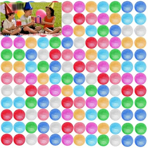 Boboeitody 20 Stück Hüpfbälle Glitzer Hüpfbälle, 45MM Gummiball-Glitter Flummi 8 Farben Spielzeug mit Glitzer, Mitgebsel, Kindergeburtstag Gastgeschenke oder kleine Geschenke für Kinder