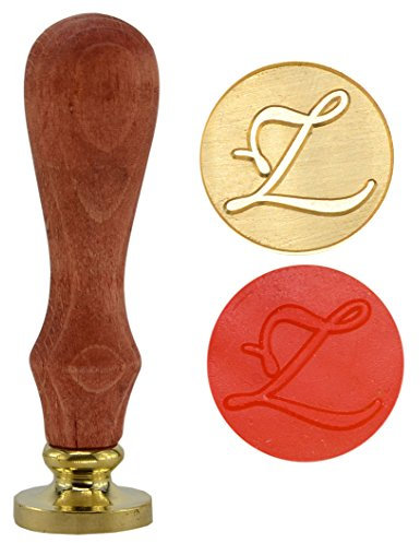 SYAYA Retro Messing Kopf Holzgriff 26 Buchstaben A-Z Alphabet Buchstaben Initial Wax Classic Siegelwachs Siegelstempel GZ5 Z
