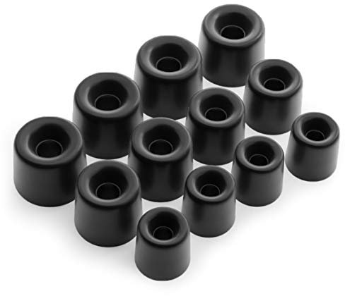 Okuli 12 x Oreillettes en Mousse à Mémoire Embouts d'oreilles pour Casque Écouteurs (Petit, Moyen, Grand) - 4.5mm