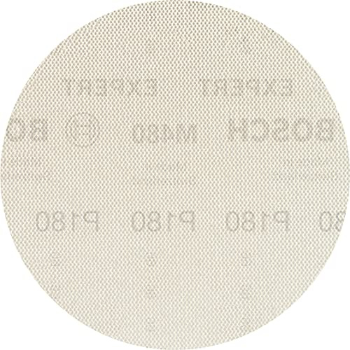 Bosch 50x EXPERT M480 Sanding Net | for Paint on wood, Hardwood, Grit 180, Professional Accessory Random Orbital Sander, Orbital Sander