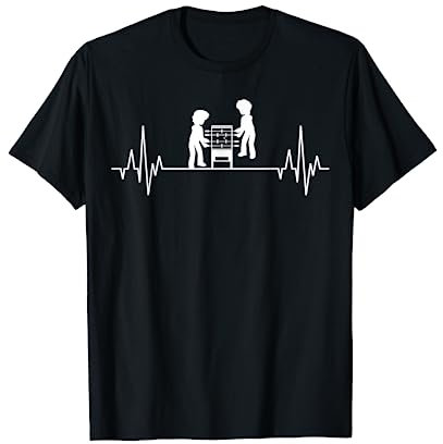 Tischfußball Tischkicker Kickertisch Fußball Herzschlag EKG T-Shirt