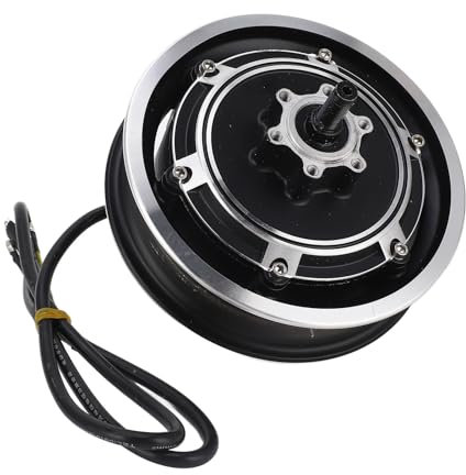 10-Zoll-Elektroroller-Nabenmotor, 48 V, 1000 W, Geräuschloses Elektrofahrrad, Bürstenloser Scheibenbremsnabenmotor, Radnabenmotor aus Aluminiumlegierung für Elektrofahrräder, Elektroroller, Falträder