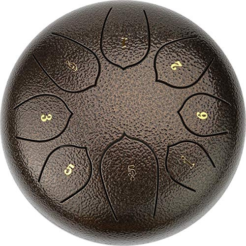 Stahl Zungentrommel 8 Zoll Hand Pan Percussion Drum 8 Tune Ätherisches Schlagzeug-Instrumentarium