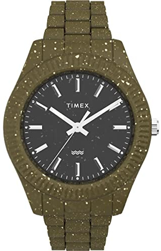 Timex Herren Analog Quarz Uhr mit Kunststoff Armband TW2V77100JR