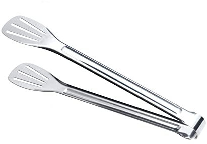 KASUK 2PCS Pinzas alimenticias Resistente al Calor 11.2 Pulgadas Pinzas de Bloqueo con Buen Agarre Pinzas de cocción para Pan de Carne Barbacoa Carne Asada Pinzas de Cocina para Barbacoa