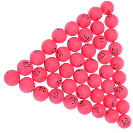 SAFIGLE 100 Stück Nummerierte Bälle 1-100 Lotteriebälle Tischtennisbälle Bedruckte Pongbälle Mit Zahlen Für DIY-Projekt Bingospiel Unterhaltung – Mehrfarbig
