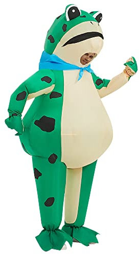 JASHKE Grenouille Costume Grenouille Gonflable Costume Adulte Gonflable Halloween Costumes pour Adulte