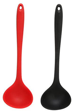 Cuillère à soupe en silicone - Louche en silicone - Petite louche en silicone - Louche de cuisine en silicone