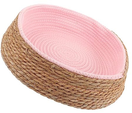 FRCOLOR Pet Resting Cushion Wear-resistant Gentle Woven Cat Bed for Pets Comfortable Dog Sleeping Mat and Travel