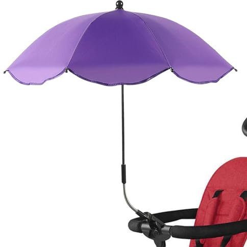 Cochecito Sombrilla | Sombrilla De Protección Solar Buggies Sombrilla De Silla De Playa Ajustable , Protección UV, Sombrilla Para Silla De Terraza, Silla De Playa