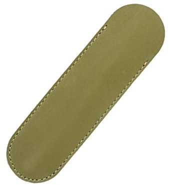 BCOATH Olivgrünes Stiftetui im ​​Retro-Stil großes Stiftetui aus Leder für Füllfederhalter elegante Bleistifttasche